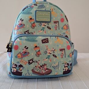 Loungefly Disney Kids Backpack - Light Blue  NWT
